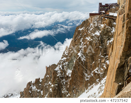 Mont Blanc mountain massif view Mont Blanc mountain massif view 47237542
