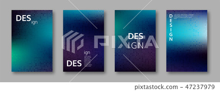 Set of abstract bright colors minimal cover design 47237979
