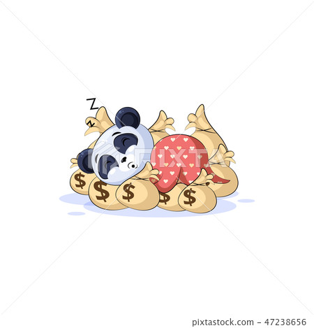 panda sticker emoticon sleep on bags money panda sticker emoticon sleep on bags money 47238656