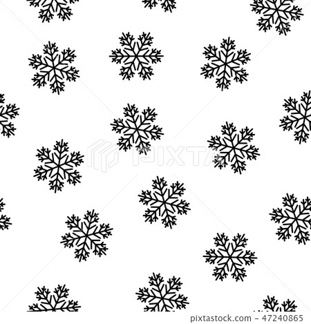 Snowflakes seamless pattern 47240865