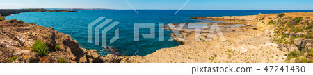 Sicily summer sea coast, Italy Sicily summer sea coast, Italy 47241430