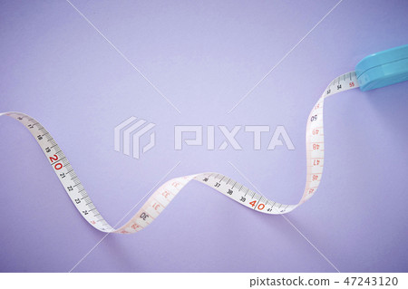 Pink Tape Measure on White Background Stock Photo - Image of