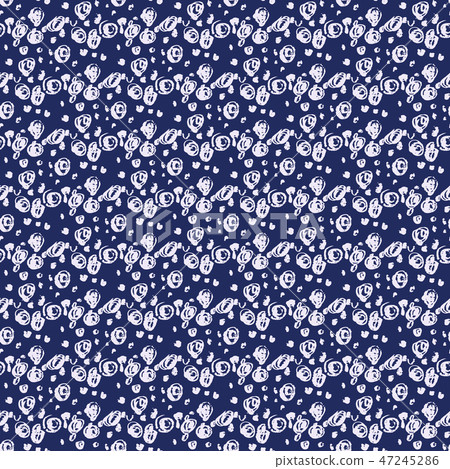 Indigo japanese pattern19 - Stock Illustration [47245286] - PIXTA