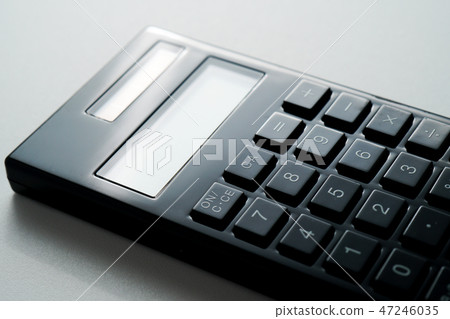 Calculator white back Calculator white back 47246035