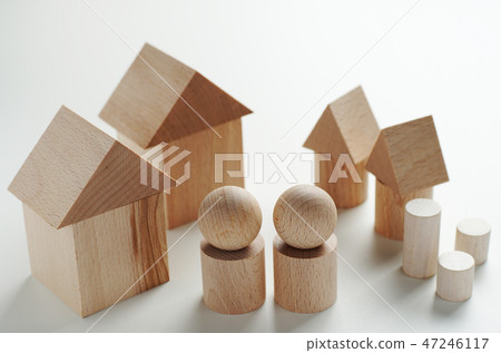 Town and couple of blocks 47246117