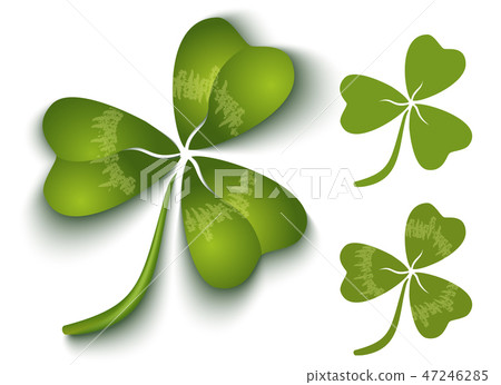 Vector green clover Vector green clover 47246285