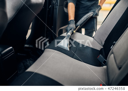 Carwash service, removing of dirt from mats 47246358