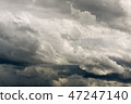 Dark sky with dark clouds before a thunderstorm 47247140