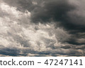 Dark sky with dark clouds before a thunderstorm 47247141