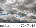 Dark sky with dark clouds before a thunderstorm 47247142