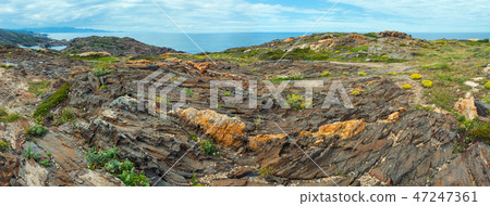 Costa Brava summer view from Cap de Creus, Spain. 47247361