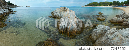 Summer sea coast (Sithonia, Greece). Summer sea coast (Sithonia, Greece). 47247362