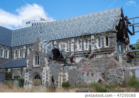 The ruins of the cathedral of Christchurch The ruins of the cathedral of Christchurch 47250168