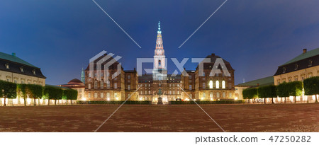 Christiansborg palace in Copenhagen, Denmark 47250282