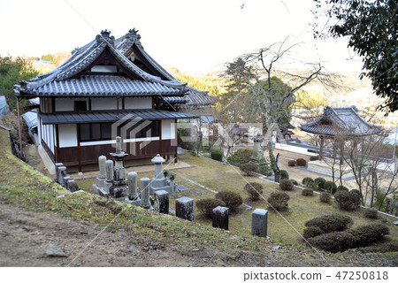 岡山縣岡山市北區本善大師的發祥地,建本寺境內的冬景 岡山縣岡山市北區本善大師的發祥地,建本寺境內的冬景 47250818
