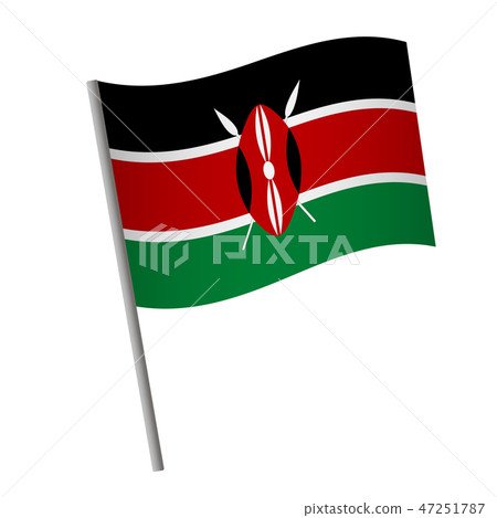 Kenya flag icon. Kenya flag icon. 47251787