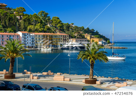 Seafront of seaport town Porto Santo Stefano  47254076