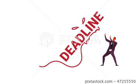deadline word monster falling on exhausted businessman stress problem time management concept deadline word monster falling on exhausted businessman stress problem time management concept 47255550