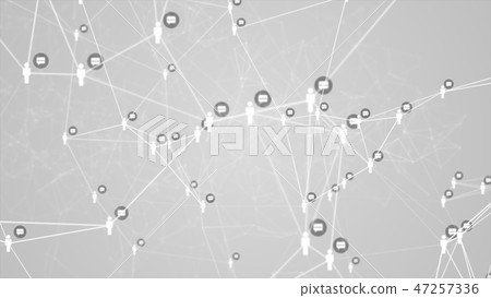 Social network connection people structure 47257336
