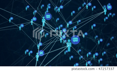 Social network connection people structure 47257337