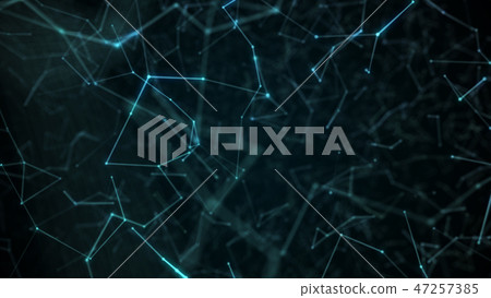 Abstract futuristic molecule network structure 47257385