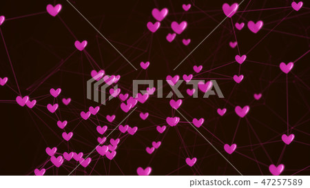 Social network heart love connection structure. Social network heart love connection structure. 47257589