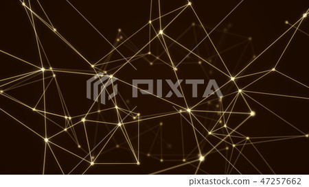 Abstract futuristic molecule network structure. 47257662