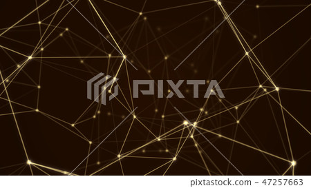 Abstract futuristic molecule network structure. 47257663