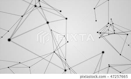 Abstract futuristic molecule network structure. 47257665