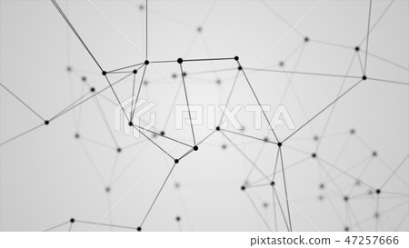 Abstract futuristic molecule network structure. 47257666