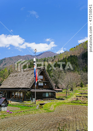 A streamer swimming in Shirakawago A streamer swimming in Shirakawago 47258041