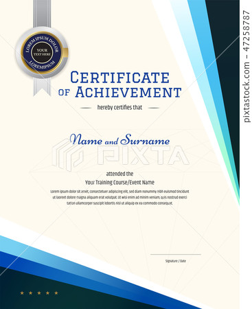 Modern certificate template 47258787