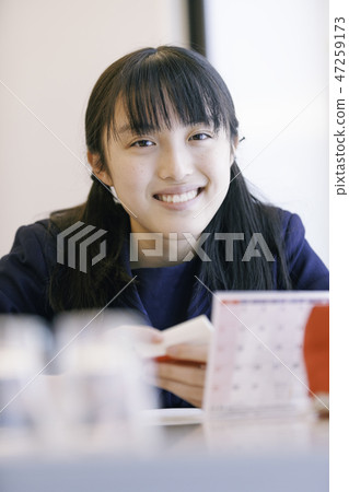 High school girl High school girl 47259173