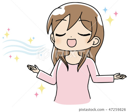 口臭關心女性例證 47259826