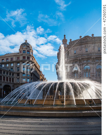 Italy Genova Ferrari square Italy Genova Ferrari square 47260591