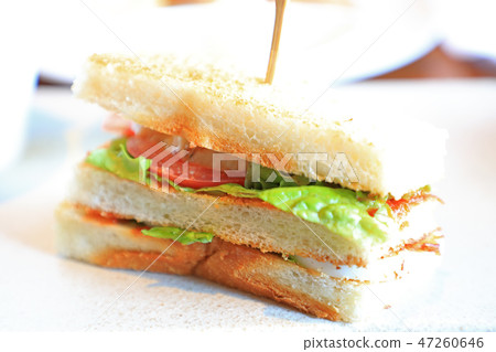 美味的俱樂部三明治 47260646