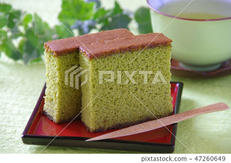 抹茶castella和茶放鬆時間下午茶時間matcha matcha castella長崎紀念品 47260649