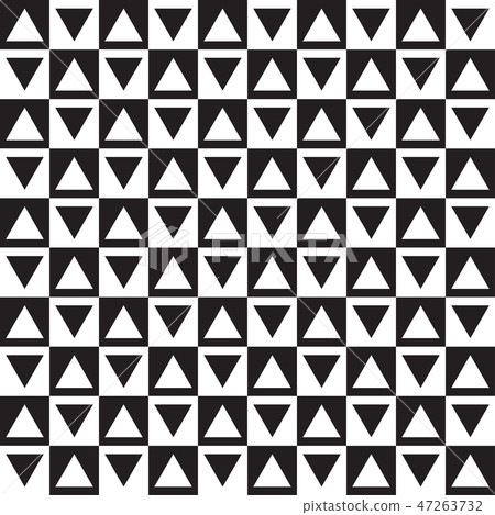 Checkered pattern with triangles 47263732