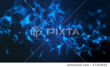 Abstract futuristic molecule network connection. 47264685