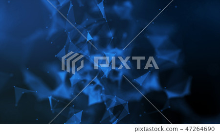 Abstract futuristic molecule network connection. 47264690