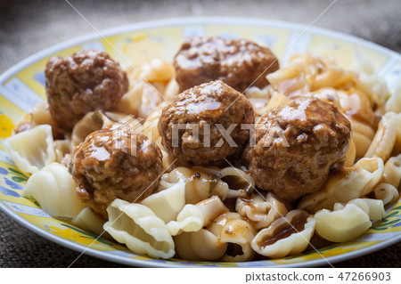 Meatballs with pasta Meatballs with pasta 47266903