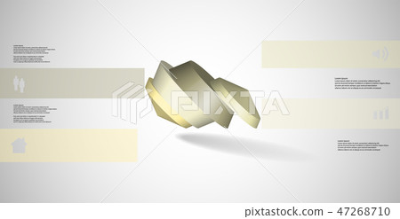 3D illustration infographic template 3D illustration infographic template 47268710