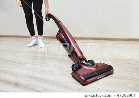 vacuuming with handheld vacuum cleaner with lights 47268907