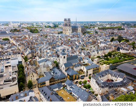 Orleans aerial panoramic view, France 47269346