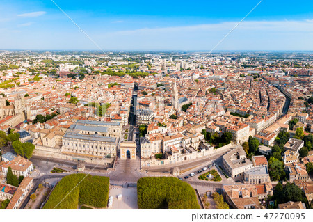 Montpellier aerial panoramic view, France Montpellier aerial panoramic view, France 47270095