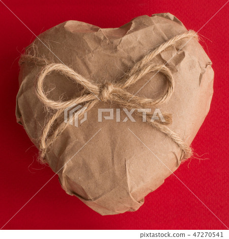 Heart in Wrapping Paper 47270541