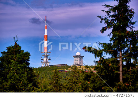 view from Brocken Harz to other hills view from Brocken Harz to other hills 47271573