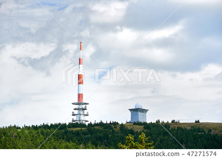 view from Brocken Harz to other hills view from Brocken Harz to other hills 47271574
