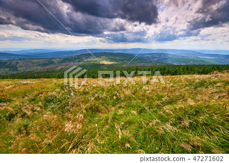 view from Brocken Harz to other hills 47271602