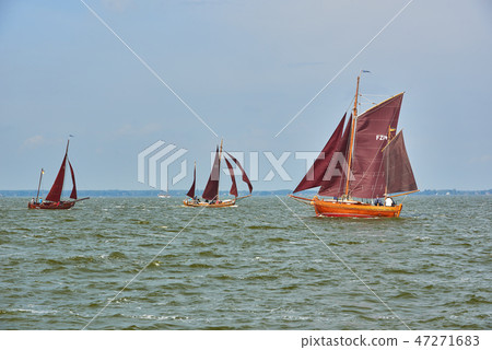 annually traditional Zeesboat regatta in Bodstedt 47271683